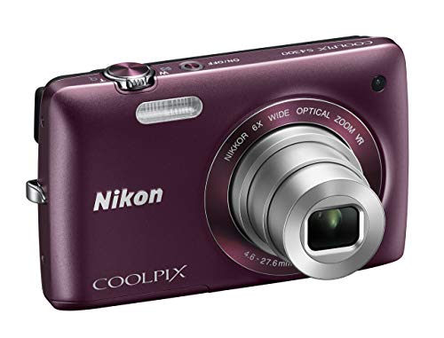Nikon COOLPIX S4300 16 MP Digital Camera with 6x Zoom NIKKOR Glass Lens and 3-inch Touchscreen LCD (Plum) (Renewed)