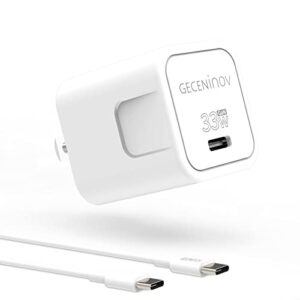 usb c charger block, geceninov 33w gan iii fast charger with 3.3ft usb-c cable, mini wall charger for iphone 14/13/12/11 mini/pro/max, se/xs/xr, ipad pro/air/10/9/8, s22/s21 series, pixel 6/5