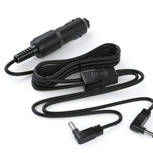 Pwr Extra Long 11 Ft Car Charger for Dual Screen Portable DVD Player Sylvania Philips Insignia Ematic: Ly-02 Ay4133 Ay4197