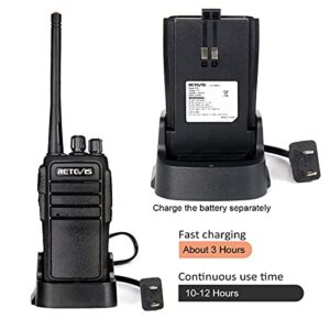 Case of 4,Retevis RT21 Walkie Talkies Adults Rechargeable, Two Way Radios Long Range,16 Channels VOX Hands Free Emergency 2-Way Radio for Family and Small Organization Business