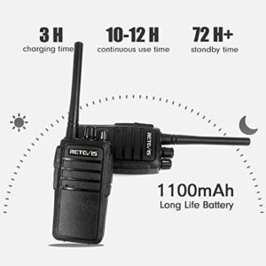 Case of 4,Retevis RT21 Walkie Talkies Adults Rechargeable, Two Way Radios Long Range,16 Channels VOX Hands Free Emergency 2-Way Radio for Family and Small Organization Business