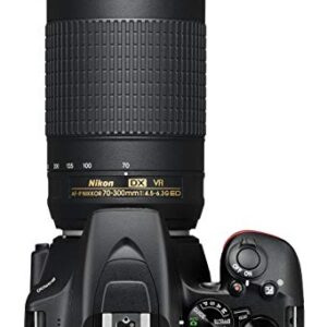 Nikon D3500 24.2MP DX-Format DSLR Digital Camera Double Zoom Lens Kit with 18-55mm f/3.5-5.6 and 70-300mm f/4.5-6.3 Lenses - (Japan Import)