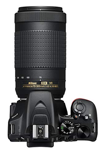 Nikon D3500 24.2MP DX-Format DSLR Digital Camera Double Zoom Lens Kit with 18-55mm f/3.5-5.6 and 70-300mm f/4.5-6.3 Lenses - (Japan Import)