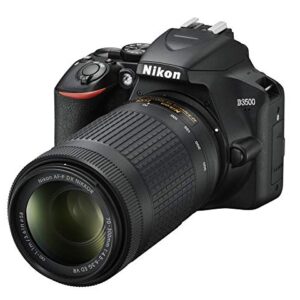 Nikon D3500 24.2MP DX-Format DSLR Digital Camera Double Zoom Lens Kit with 18-55mm f/3.5-5.6 and 70-300mm f/4.5-6.3 Lenses - (Japan Import)