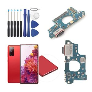 dock connector for samsung galaxy s20 fe 5g usb charging port flex cable replacement for g781b g781v type c charger dock board connector with tools