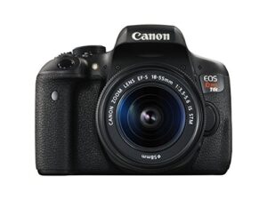 canon eos rebel t6i digital slr with ef-s 18-55mm is stm lens – wi-fi enabled (renewed) with 2 year warranty