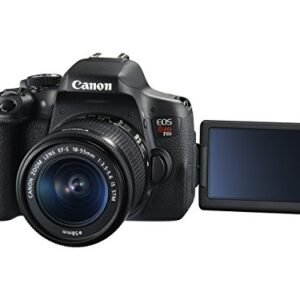 Canon EOS Rebel T6i Digital SLR with EF-S 18-55mm IS STM Lens - Wi-Fi Enabled (Renewed) With 2 Year Warranty