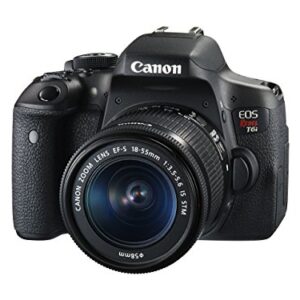Canon EOS Rebel T6i Digital SLR with EF-S 18-55mm IS STM Lens - Wi-Fi Enabled (Renewed) With 2 Year Warranty