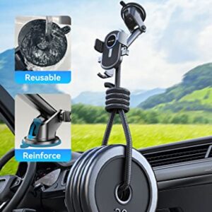 Phone Mount for Car VENTION Vent-Windshield-Dashboard Car Cell Phone Holder Mount 3 in 1 Automobile Cradles Stand suction cup phone holder for car cell phone mount for car cell phone automobile cradles Compatible with iPhone 13 14 Pro Max