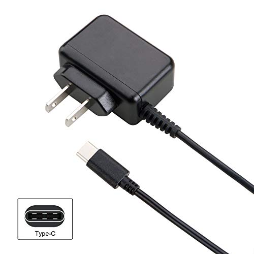 icv 5V 2A USB C Wall Charger with US Adapter for Samsung Galaxy S8, S8 Plus, Note 8, LG G5, G6, HTC 10, Nexus 6P, 5X and Other Type-C 5V Supported Device (Black)