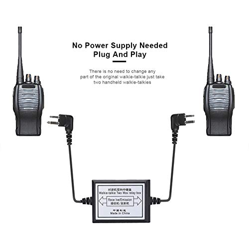 90cm/35.4in Khead Two Way Radio Repeater Box for Baofeng UV5R DM5R GT3TP, Plug and Play, Easy to Carry