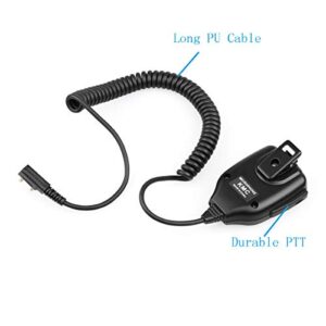 Retevis Walkie Talkies Speaker Mic 2 Pin Shoulder Speaker Compatible with Retevis RT22 RT21 RT68 H-777 RT22S RB29 RT86 RT-5R RT19 RT27 RB15 RB29 RT17 Baofeng UV-5R UV-82 Two Way Radios (2 Pack)