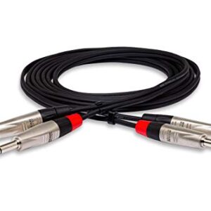 Hosa HSS-005X2 Dual REAN 1/4" TRS Pro Stereo Interconnect Cable, 5 Feet