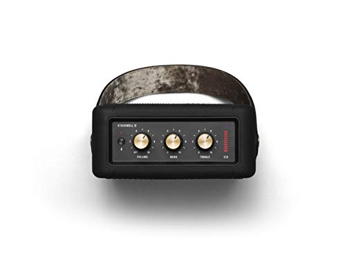 Marshall Stockwell II Portable Bluetooth Speaker - Black and Brass