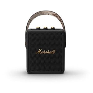 marshall stockwell ii portable bluetooth speaker – black and brass
