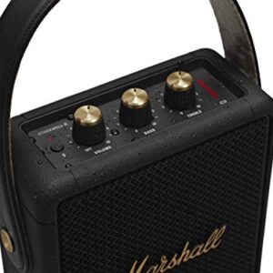 Marshall Stockwell II Portable Bluetooth Speaker - Black and Brass