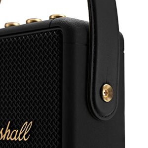 Marshall Stockwell II Portable Bluetooth Speaker - Black and Brass