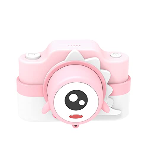 QSYY Children's Camera Toy 32 Million Pixels 1080P High-Definition Video Dual Lens, 2 Inch IPS Eye Protection Screen, 3-10 Year Old Girl Boy Digital Camera Gift, with 32GB SD Card,Pink