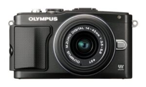 olympus e-pl5 interchangeable lens digital camera with 14-42mm lens (black) – international version (no warranty)