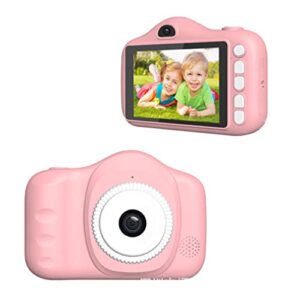 qsyy children’s camera 40mp digital 3.5 inch large screen 1080p video with 32gb sd card 3-10 year old camera gift (pink)