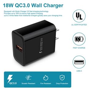 Android Car Charger Fast Charging USB C Wall Charger Block for Samsung Galaxy Z Flip 4,Z Fold 4,A23,A54,S21,S22,S20,A53,A14,A13,A03s;Google Pixel 7Pro,6a,6Pro,5a;Phone Charger C Type 6FT Charger Cable