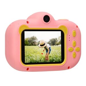 TYTOGE Kids Camera, 12MP Dual Front Rear Lens 1080P Children Digital Video Camera for Girl Boy(Pink)