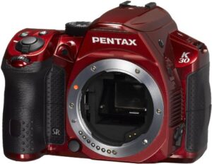 pentax k-30 16 mp cmos digital slr crystal red [camera]