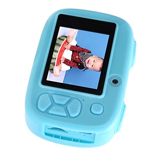 FEIP Kids Cameras, 2 Inch IPS Screen Lightweight Video Camera Toys, 600Mah Rechargeable Battery Timing Function for Children Thanksgiving(Blue)