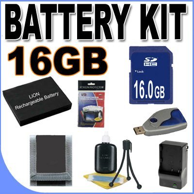 NB-7L Lithium Ion Replacement Battery BigVALUEInc Accessory Saver 16GB SD Bundle for Canon Powershot G10 G11 G12 Digital Cameras