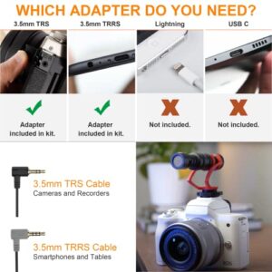 Camera Microphone,Comica CVM-VM10II Professional Video Microphone with Shock Mount, Deadcat,Compact Shotgun Mic Compatible with iPhone,DSLR Camera,Android Smartphones- Perfect for TikTok YouTube Vlog