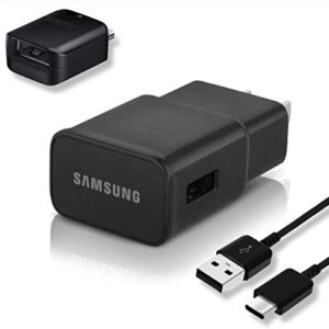 Fast Charger with USB Type C 6.6FT (2m) Cable & OTG Adapter for Samsung Galaxy S9/S9 Plus/S8/S8 Plus/S10/S10e/S10 Plus/Note 8/Note 9/Note 10/A01/A13/A03s/A21/A30/A31/A32/A33 /A51/A52/A53/A71/S20/S21