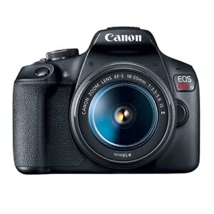 Canon EOS Rebel T7 DSLR Camera w/EF-S 18-55mm F/3.5-5.6 Zoom Lens + 128GB Memory + Case + Tripod + Filters + Accessory Bundle