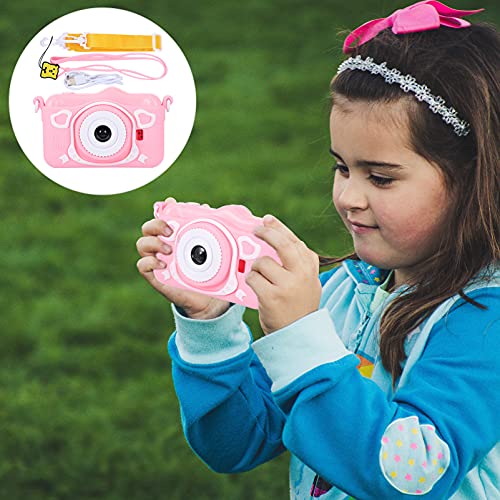 Milisten Children Pink Cute Cartoon Digital Camera Toy High Definition Camera Kids Gift