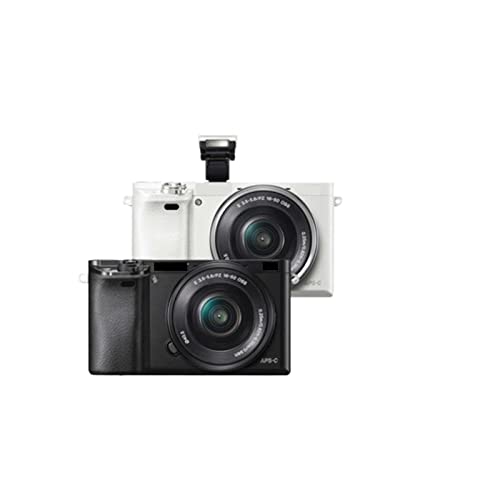 Camera A6000 Mirrorless Digital Camera ILCE-6000L with 16-50mm Lens -24.3MP -Full HD Video Digital Camera (Color : W)