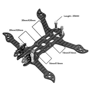 Flywoo Ant V2 Ultralight Micro 3" Frame Kit w/LED's + Titanium Camera Plates - 3"