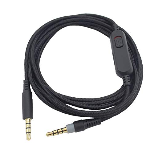 StepOK Replacement Aux Cable for HyperX Cloud Alpha 3.5mm Headphones Audio Cable with Inline Mute & Volume Control