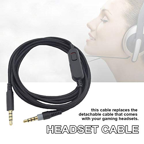 StepOK Replacement Aux Cable for HyperX Cloud Alpha 3.5mm Headphones Audio Cable with Inline Mute & Volume Control