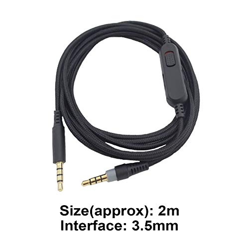 StepOK Replacement Aux Cable for HyperX Cloud Alpha 3.5mm Headphones Audio Cable with Inline Mute & Volume Control