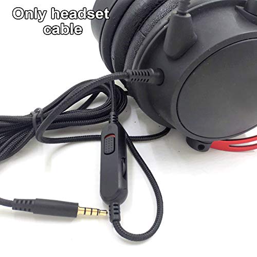 StepOK Replacement Aux Cable for HyperX Cloud Alpha 3.5mm Headphones Audio Cable with Inline Mute & Volume Control