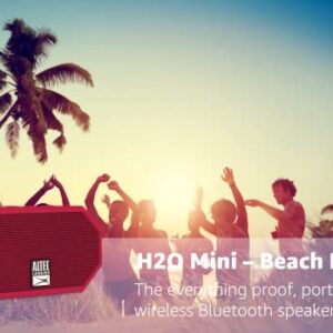 Altec Lansing Mini H2O - Waterproof Bluetooth Speaker, IP67 Certified & Floats in Water, Compact & Portable Speaker for Hiking, Camping, Pool, and Beach