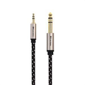 Cable Matters Premium Braided 3.5mm to 1/4 Inch Audio Cable 6 ft (1/4 to 3.5mm Cable)