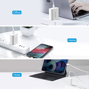 USB C Charger Block, PowerLot [3 Pack] PD 20W USB-C Power Adapter Compact USB-C Fast Wall Charger for iPhone 14,14 Pro,14 Pro Max, iPhone 13 Pro Max, iPad Pro, AirPods Pro, iWatch 8/7/SE