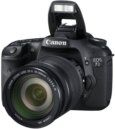 Canon EOS 7D 18 MP CMOS Digital SLR Camera with EF-S 18-200mm f/3.5-5.6 IS Lens - International Version