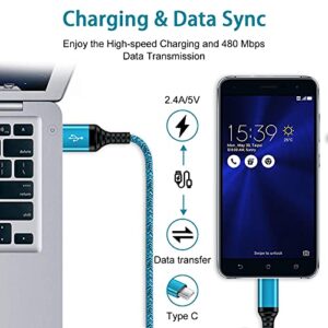 C Charger Cable Fast Charging Phone Charger C Type Wall Charger Box USB C Android Cord for Samsung Galaxy S23 S22+,S21 FE,S22 Ultra,A13 A53 S20,Z Fold 3,Z Flip 4 3,A33 A72,LG Stylo 6 5 K92 K51 K62 K52