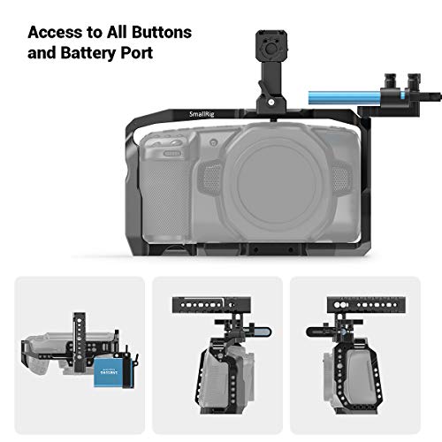 SMALLRIG Camera Cage Kit for Blackmagic Design Pocket Cinema Camera 4K & 6K, Compatible with BMPCC 4K & 6K - KCVB2419