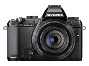 olympus stylus 1 12mp digital camera (black) – international version (no warranty)