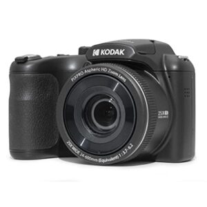 kodak pixpro astro zoom az255-bk 16mp digital camera with 25x optical zoom 24mm wide angle 1080p full hd video and 3″ lcd (black)