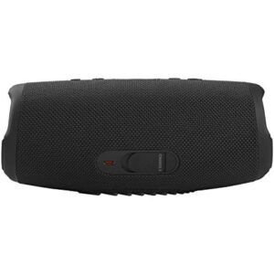 JBL Charge 5 Portable Waterproof Wireless Bluetooth Speaker Bundle with divvi! Protective Hardshell Case - Black