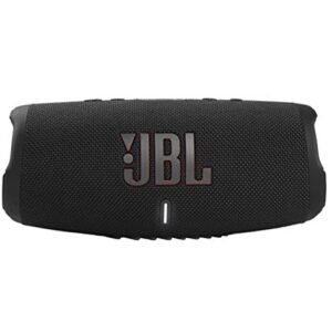 JBL Charge 5 Portable Waterproof Wireless Bluetooth Speaker Bundle with divvi! Protective Hardshell Case - Black