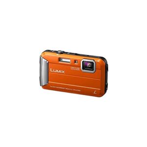 panasonic dmc-ts25 waterproof digital camera with 2.7-inch lcd (orange) dmc-ts25d (renewed)